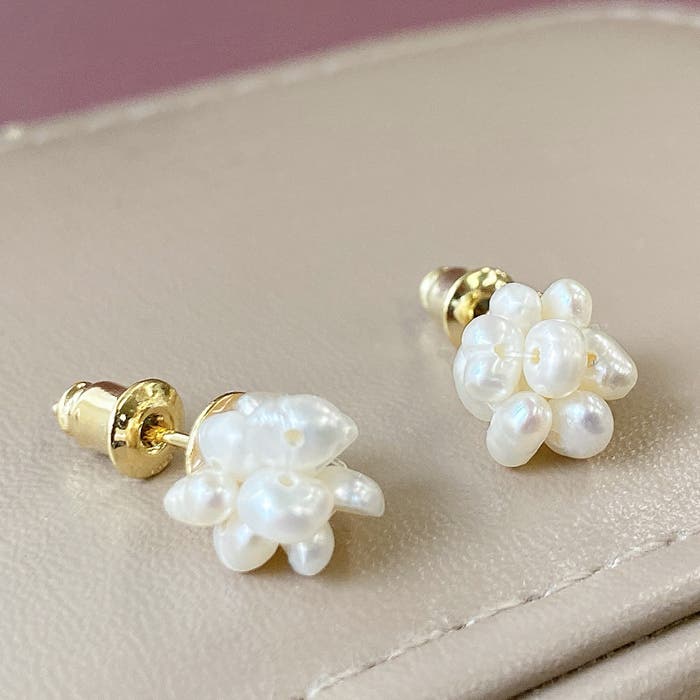 (4495)淡水パールピアス バブル淡水パールピアス レディース 女[品番：FACA0001508]｜FACION