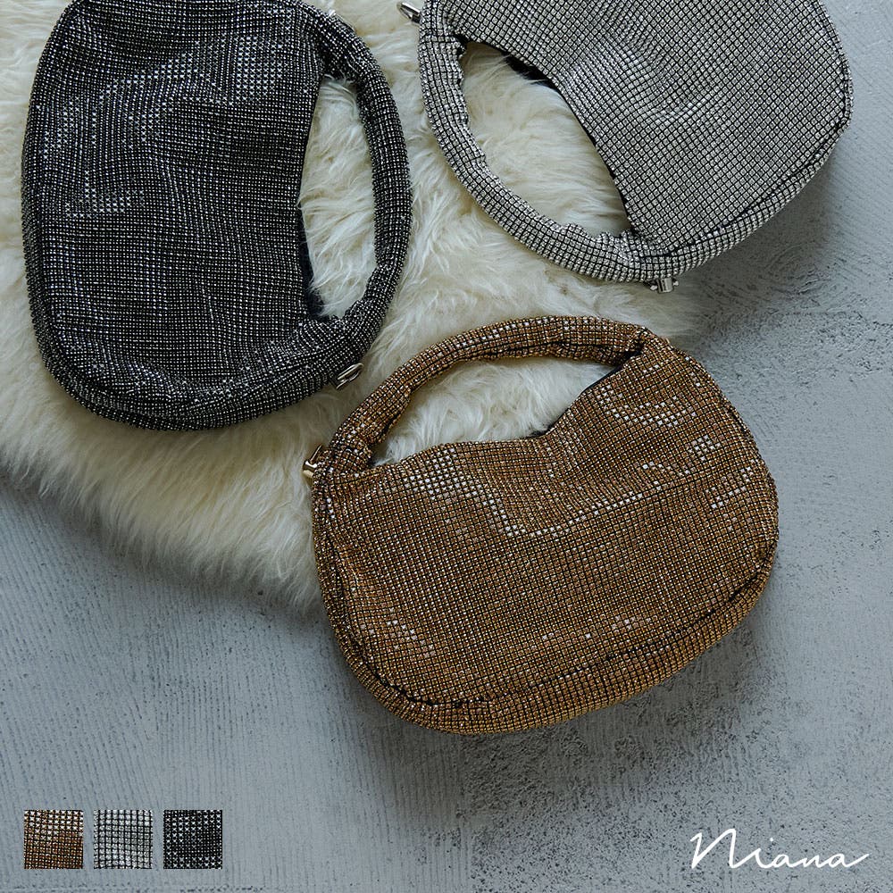 niana ニアナ 2wayラインストーンワンハンドルバッグ[品番
