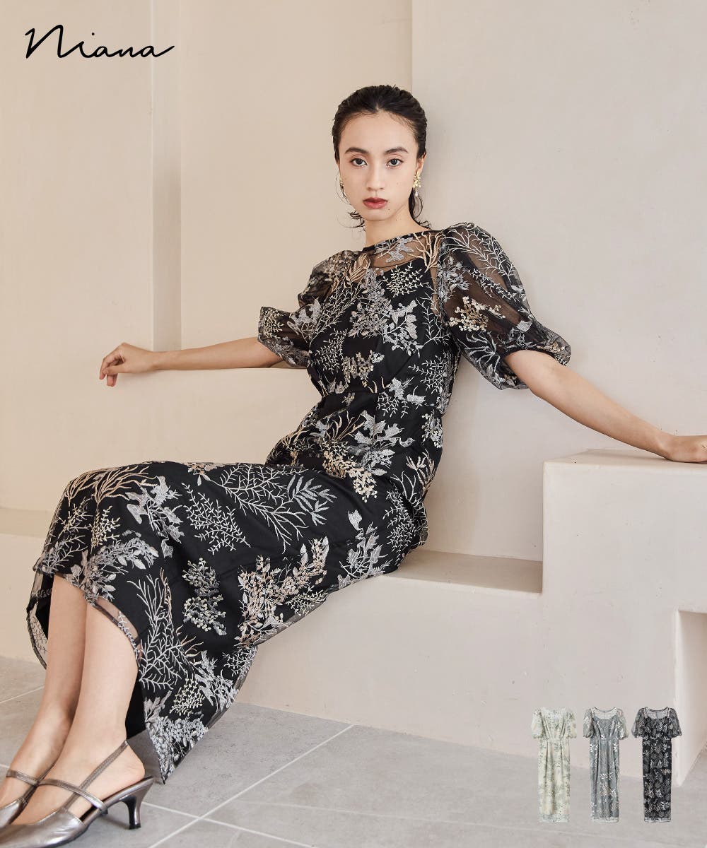 nelia wears ༶ 花柄刺繍ドレス×リボンヘアクリップ୨୧ nelia wears ༶ 花柄刺繍ドレス×リボンヘアクリップ୨୧ nelia