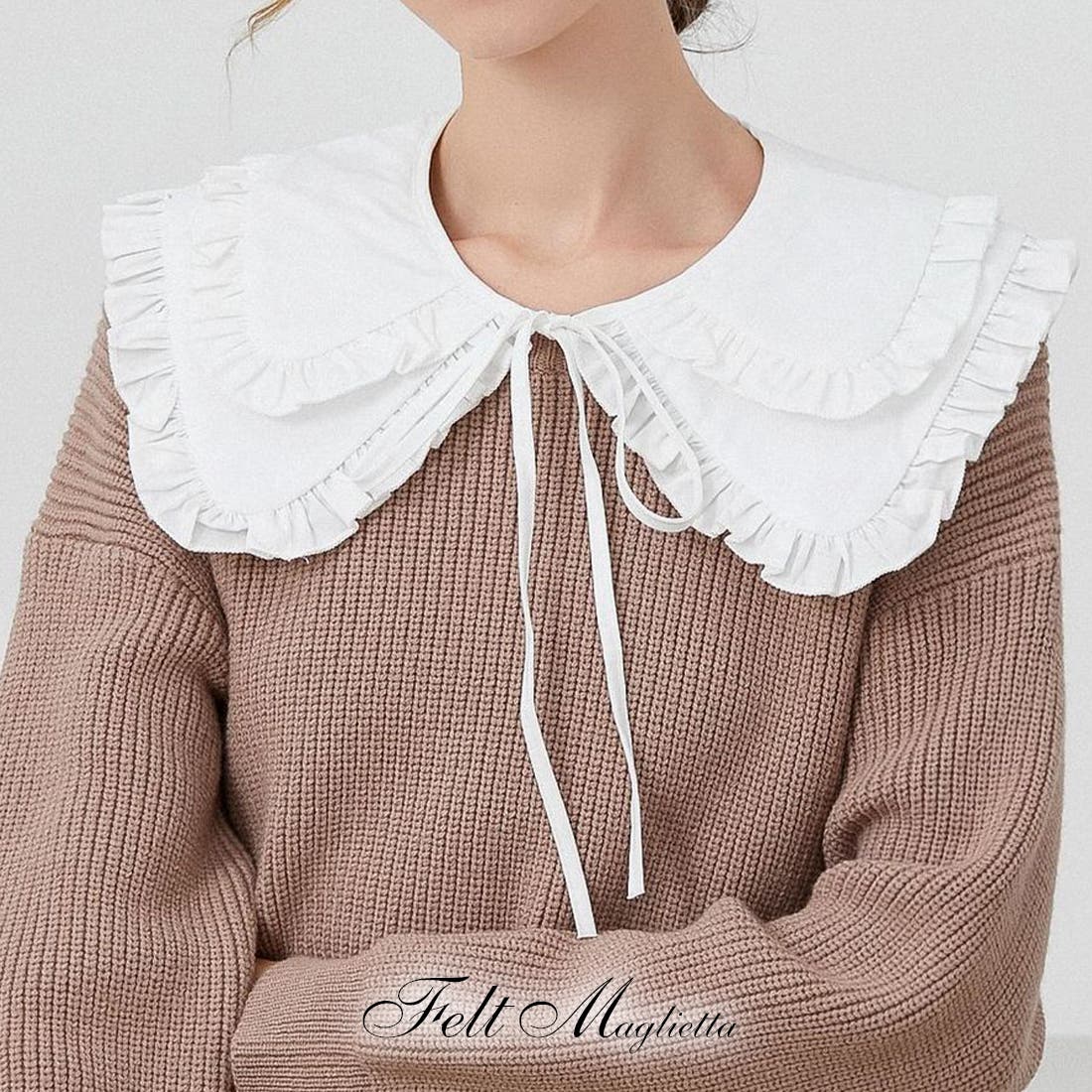SOOR PLOOM FRILL COLLAR LINEN つけ襟　フリル SOOR PLOOM FRILL COLLAR LINEN つけ襟フリル