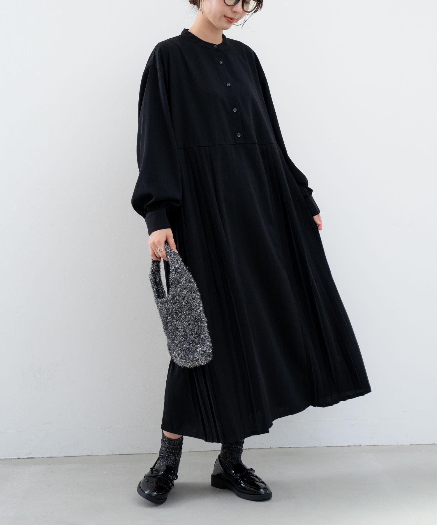 refinedworks】オケージョンでも使える！プリーツ切替ワンピース[品番