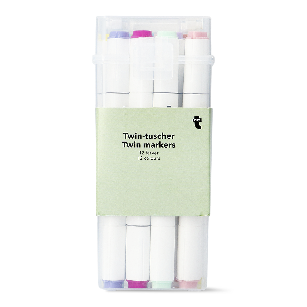 【オンライン決済対応】コペンハーゲンシリーズ完全12枚セット イラストマーカーセット(12本）[品番：ZBRH0012231]｜Flying Tiger