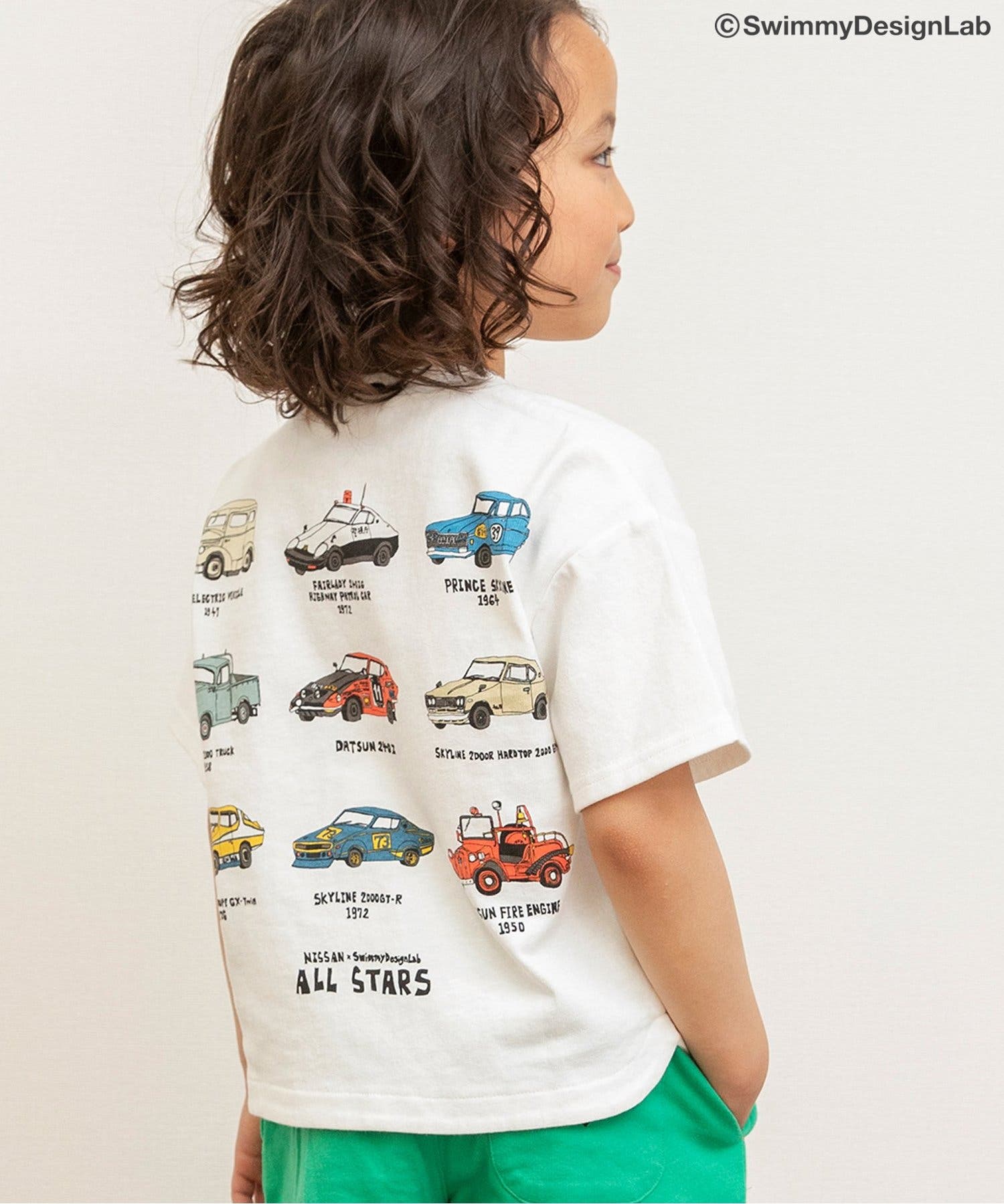 子供用Tシャツ3点セット NISSAN×SwimmyDesingLab 3色3柄Tシャツ[品番：FOKK0022670