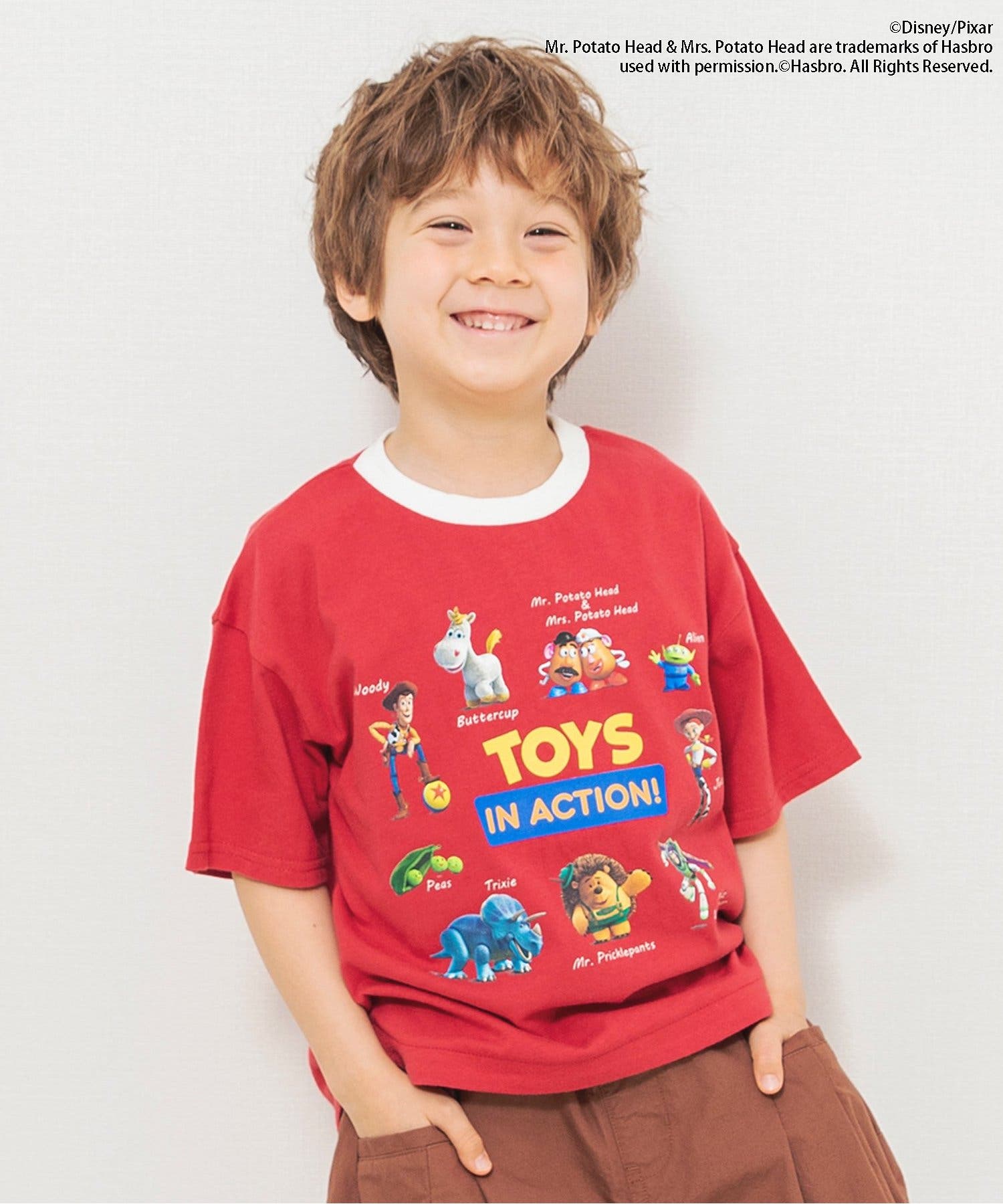 ヴィンテージ 古着　キッズ トイ・ストーリー Tシャツ 赤 ディズニーキャラクター トイ・ストーリー/グラフィックTシャツ[品番