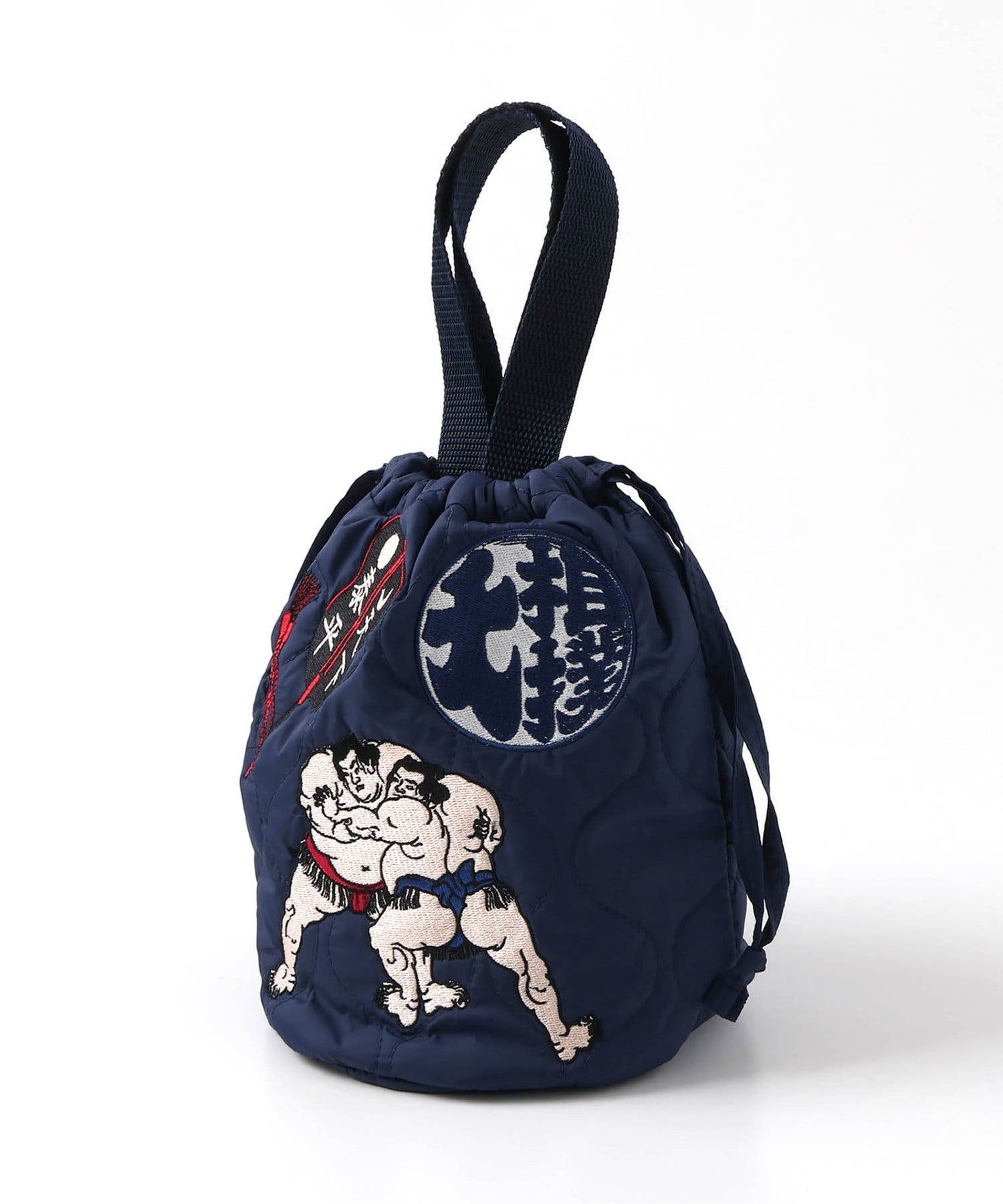 日本相撲協会監修】刺繍キルティングお散歩バッグ[品番