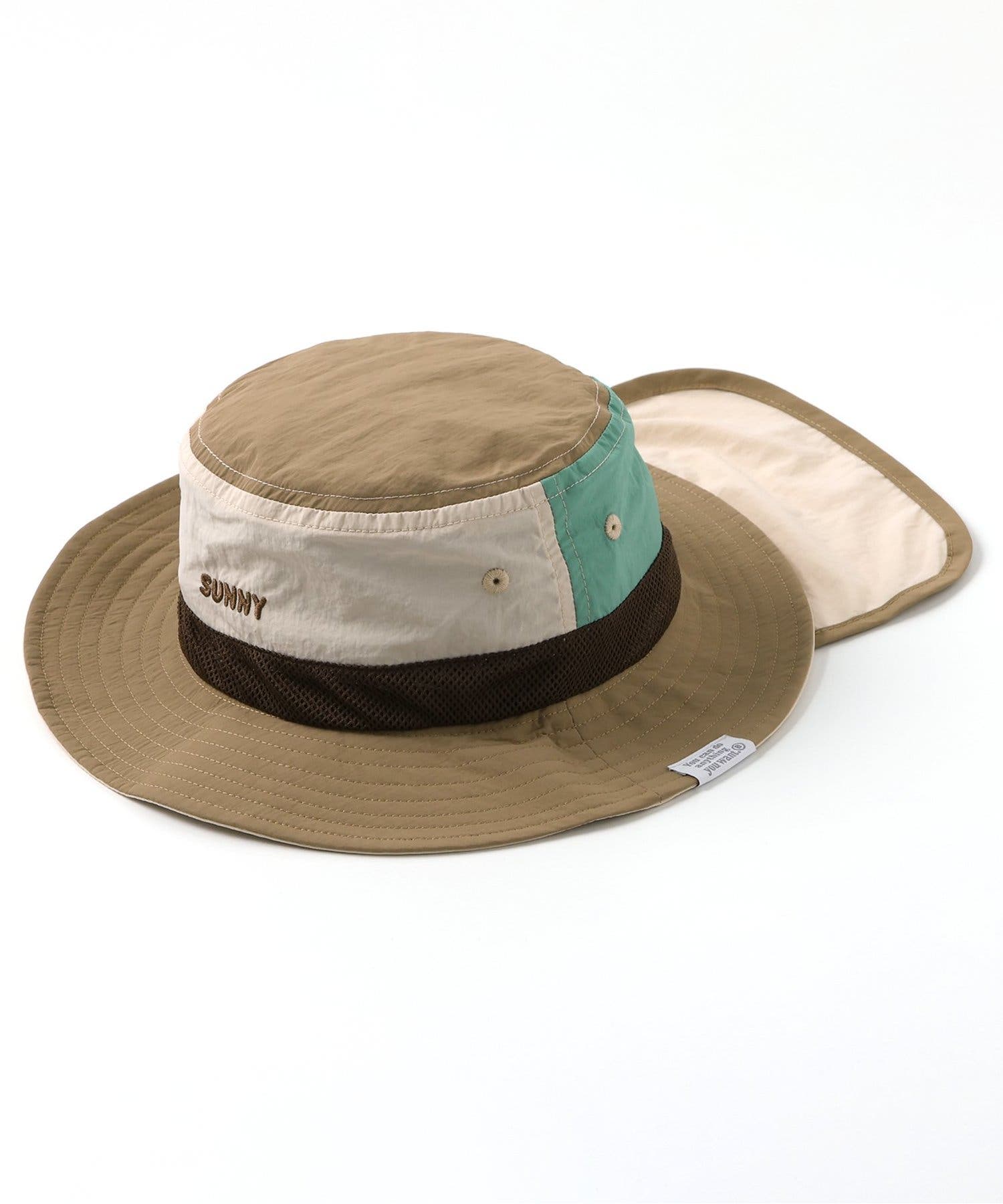 CACUSS フラワープリント アウトドアハット 24SS】UNISEX ドライフラワープリント バケットハット スカイ