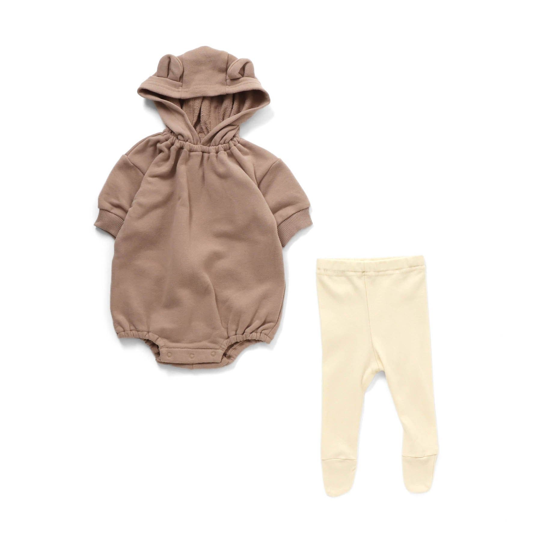 くま＆うさぎロンパース・レギンスセット[品番：FOKK0005943]｜F.O.