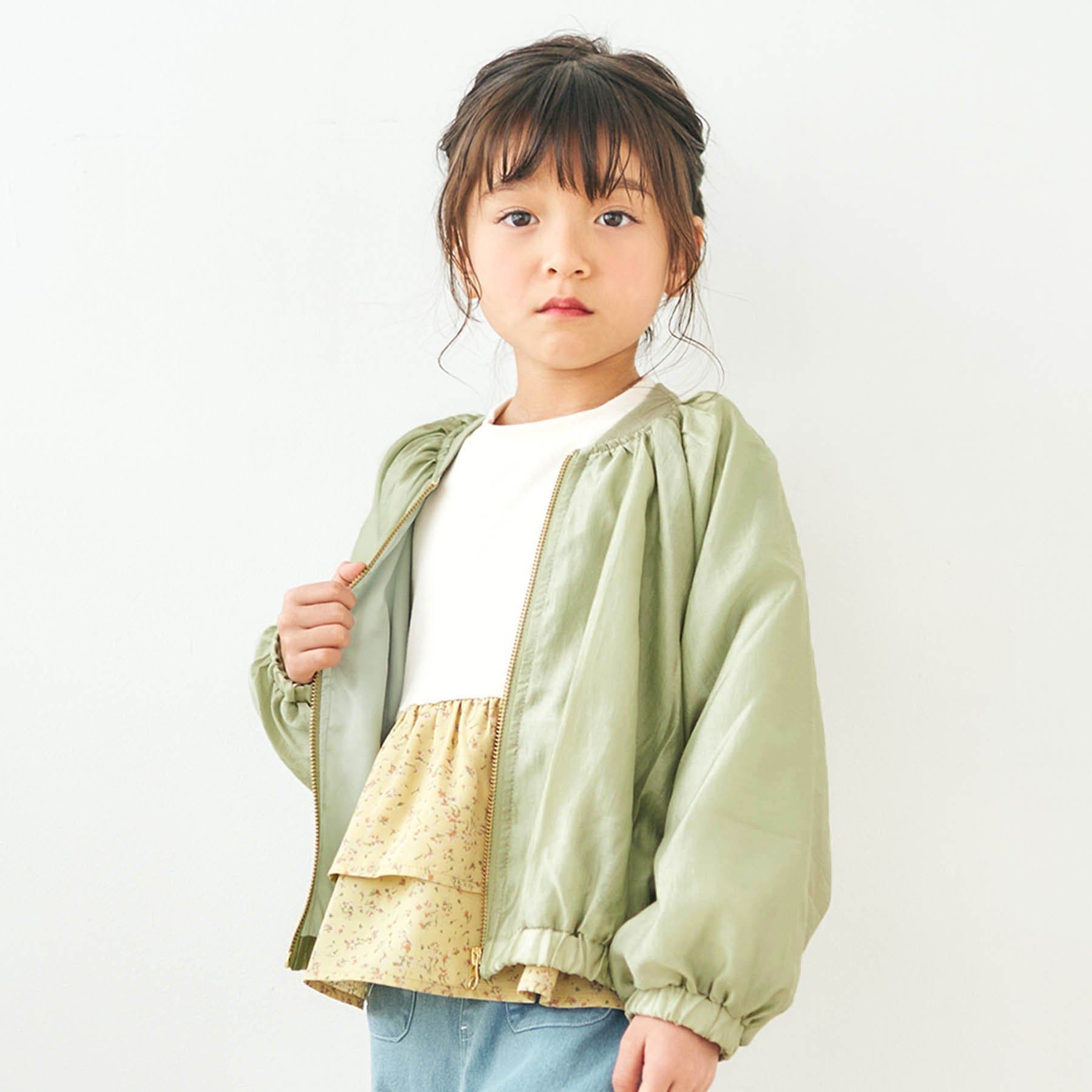 【通】シロマ　カーキブルゾン　シアー　チュール 通】シロマ カーキブルゾン シアー チュール 通】シロマ カーキ