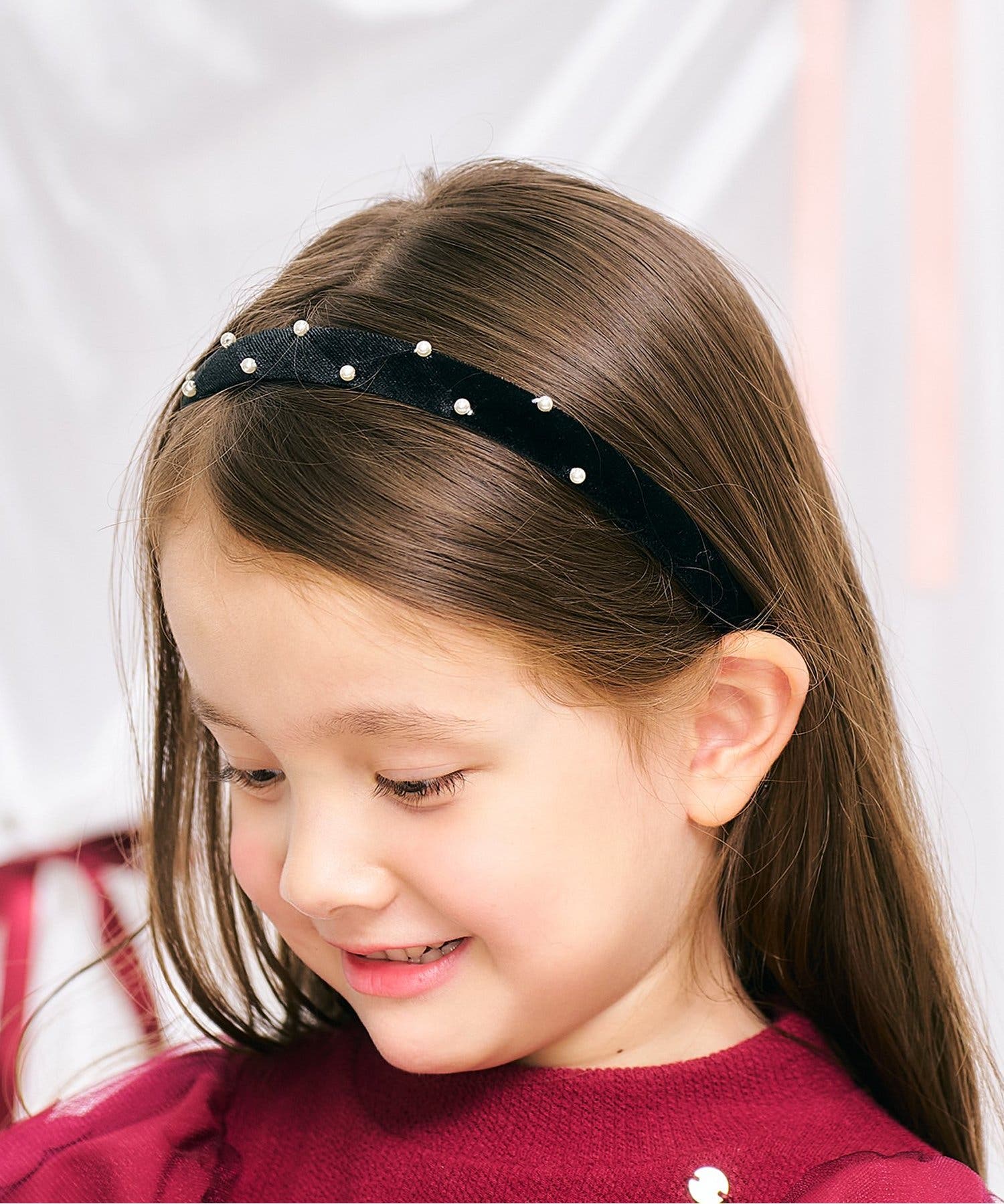 FOXEY ブラック ベロア ヘアバンド　カチューシャ リボン付きベロアカチューシャ[品番：FOKK0024331]｜F.O.Online Store