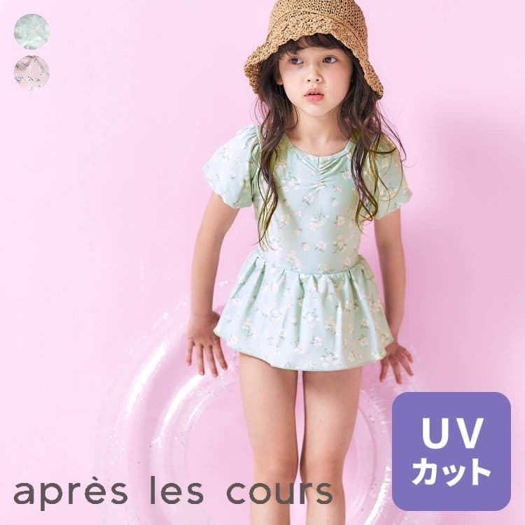 ナチュラル花柄バックリボンワンピース水着[品番：FOKK0015112
