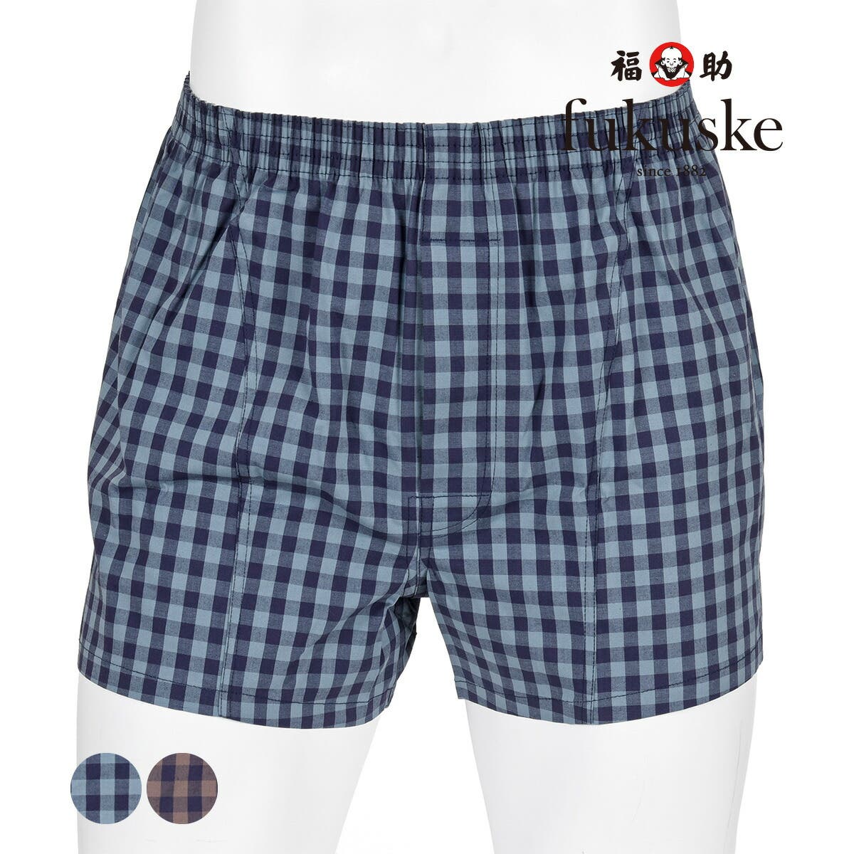 fukuske トランクス ギンガムチェック柄[品番：FKSU0012540]｜福助