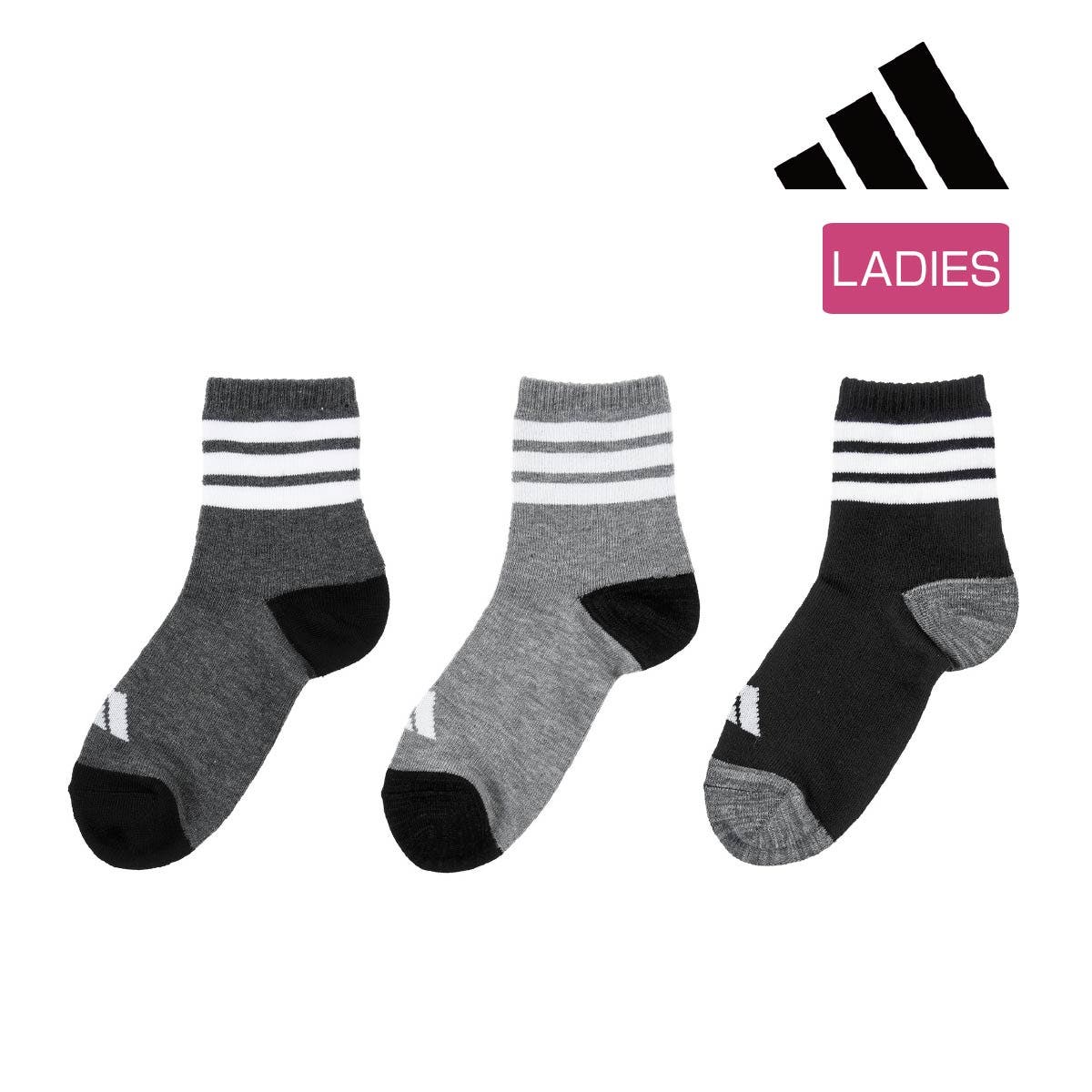 adidas(アディダス) 靴下 3足組[品番：FKSU0012761]｜福助オンライン