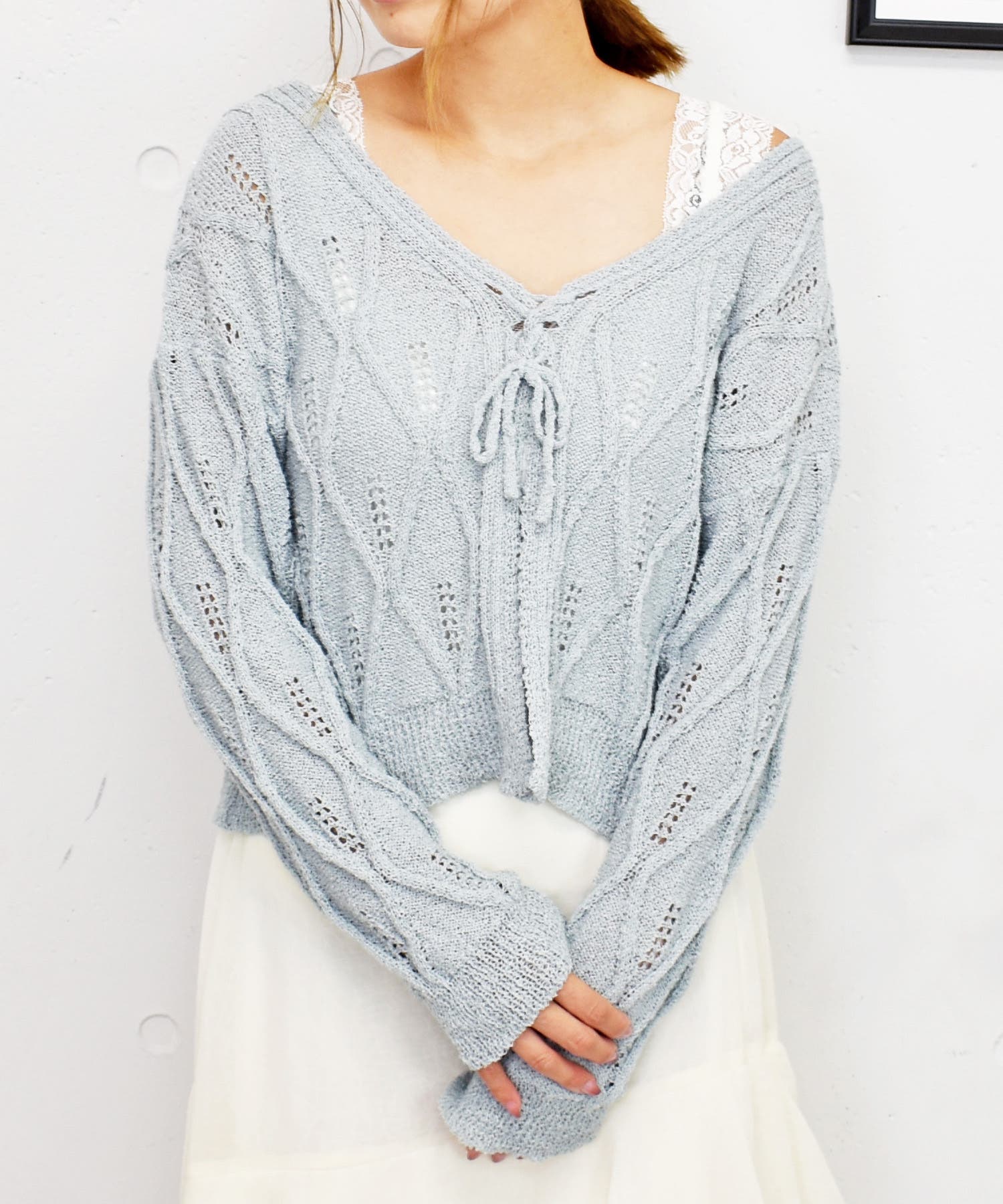 【stina新品未使用M】2022SS typeU/fragile gray stina / type U ballerina / fragile gray