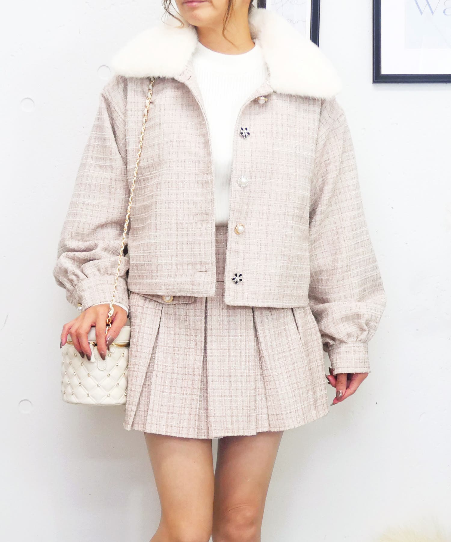 ツイードファージャケット[品番：TRNW0002118]｜FUN（ファン）の