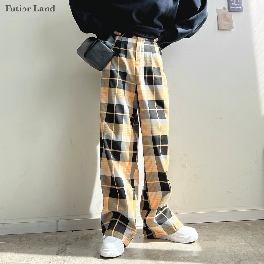 パンツ ワイドパンツ チェック柄[品番：FI000007989]｜futier
