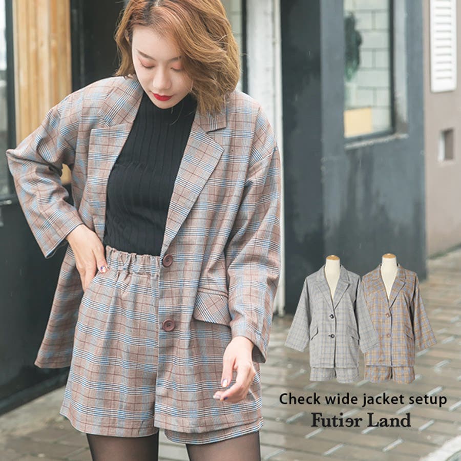チェック セットアップ ジャケット[品番：FI000005163]｜futier land