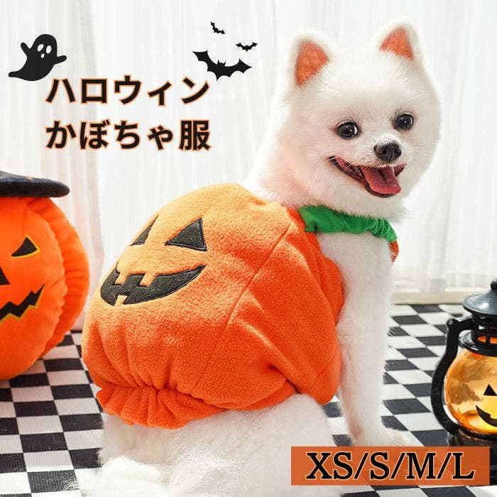 短毛シュシュ、ハロウィン限定、わんちゃん猫ちゃん用 ハロウィン、短毛シュシュ(オレンジ①)わんちゃん猫ちゃん用