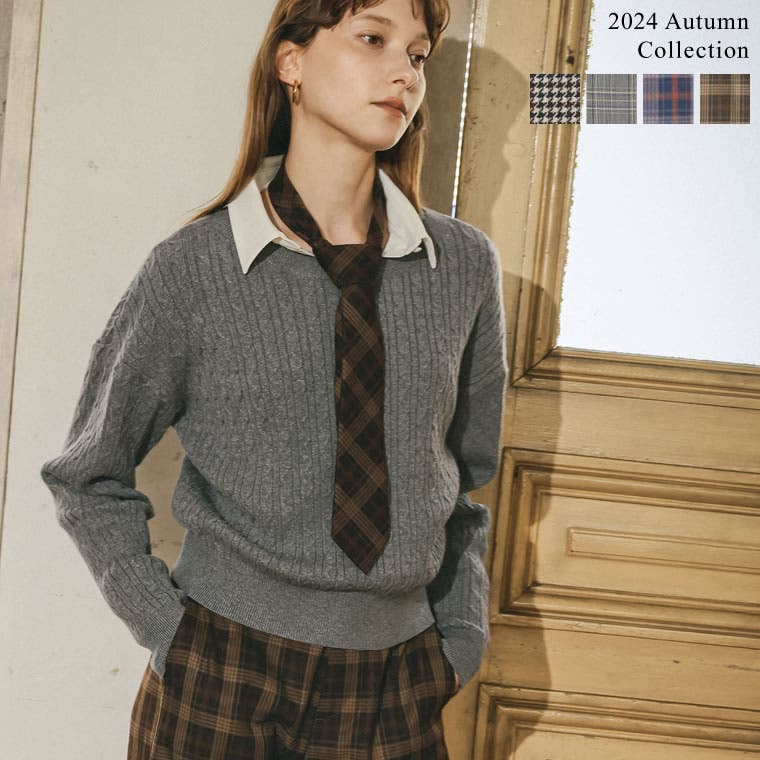 選べるチェック柄ネクタイ[品番：GS000022378]｜Re:EDIT（リエディ）の