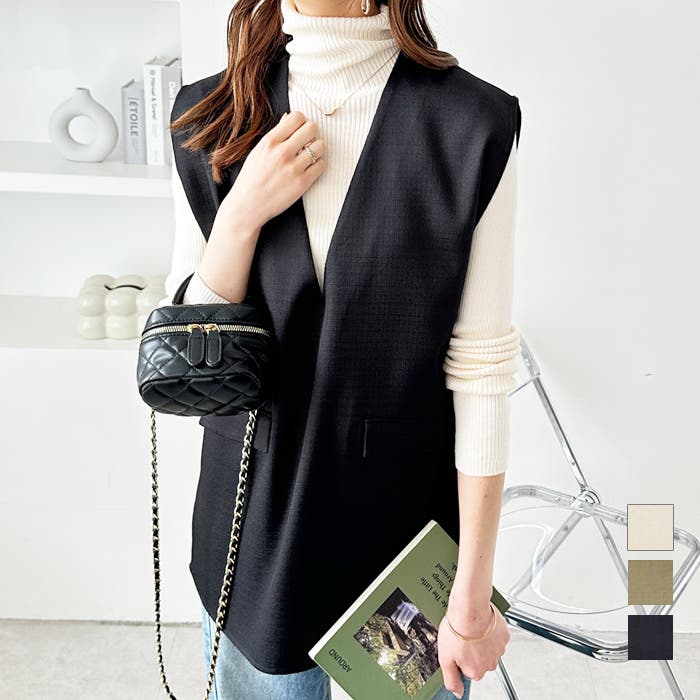 gasa リネンのベスト　新品 207819_1_7.jpg