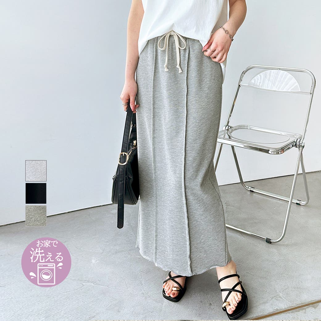 ゆかり様 23000円新品♡綿95カシミヤ5 スコットクラブ購入 トレーナー フロントラインスウェットナロースカート[品番：GERW0011078]｜GeeRA