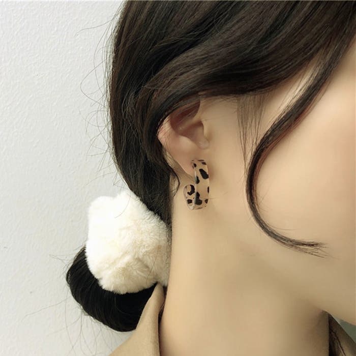 レオパード柄フープピアス 10320[品番：XB000010584]｜G&L Style（ジー