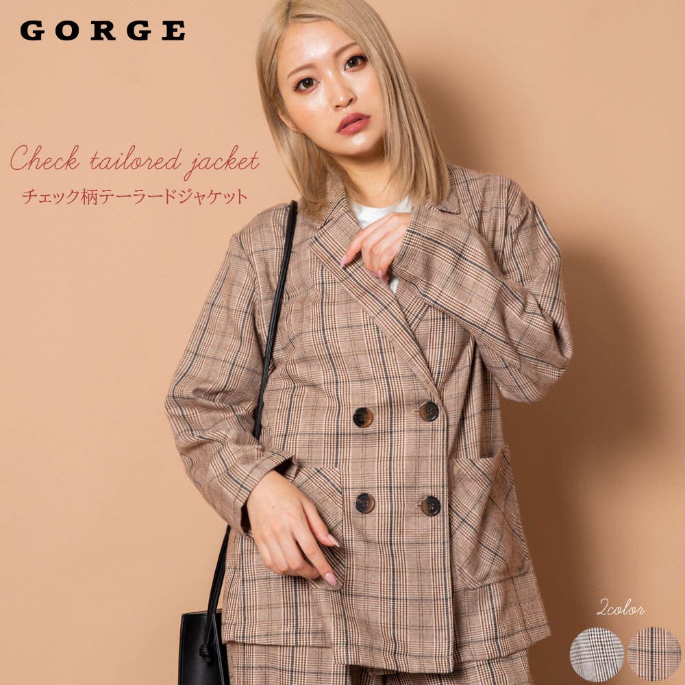 チェックテーラードジャケット[品番：GORW0005345]｜GORGE （ゴージ