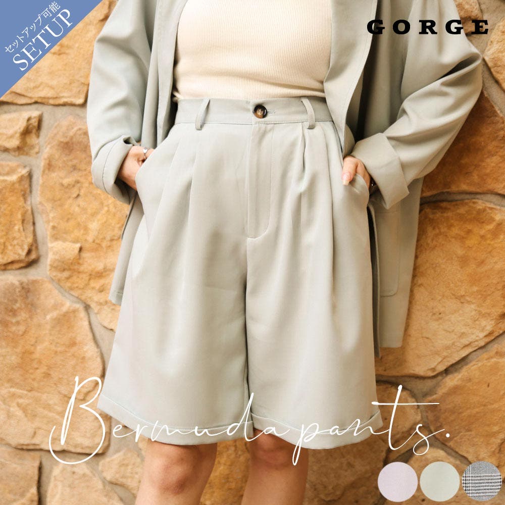 ラスト1点韓国G/FORE ジーフォアレディースバミューダパンツsizeM バミューダパンツ[品番：GORW0005764]｜GORGE （ゴージ）｜レディース