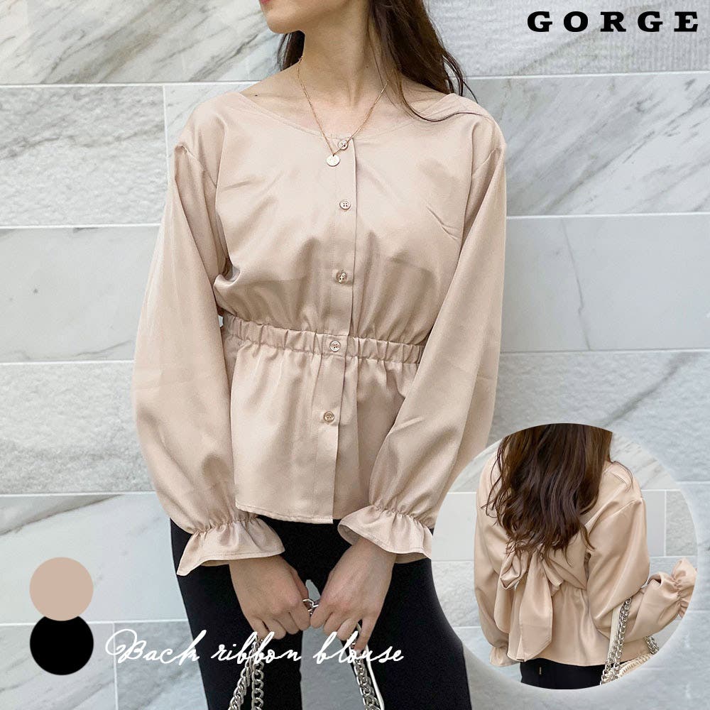 バックリボンブラウス[品番：GORW0006779]｜GORGE （ゴージ）の
