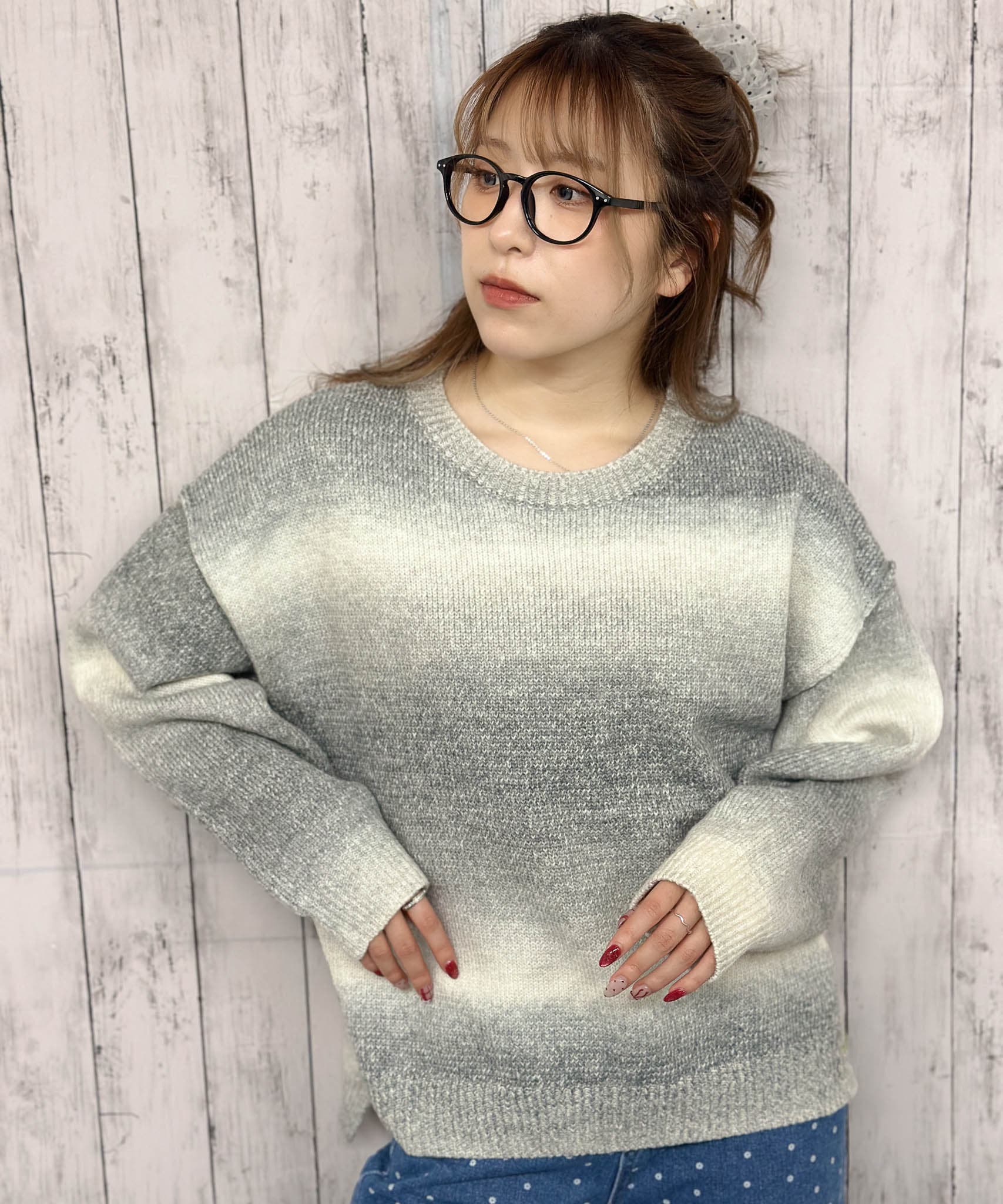 グラデーションニットプルオーバー[品番：GORW0007358]｜GORGE