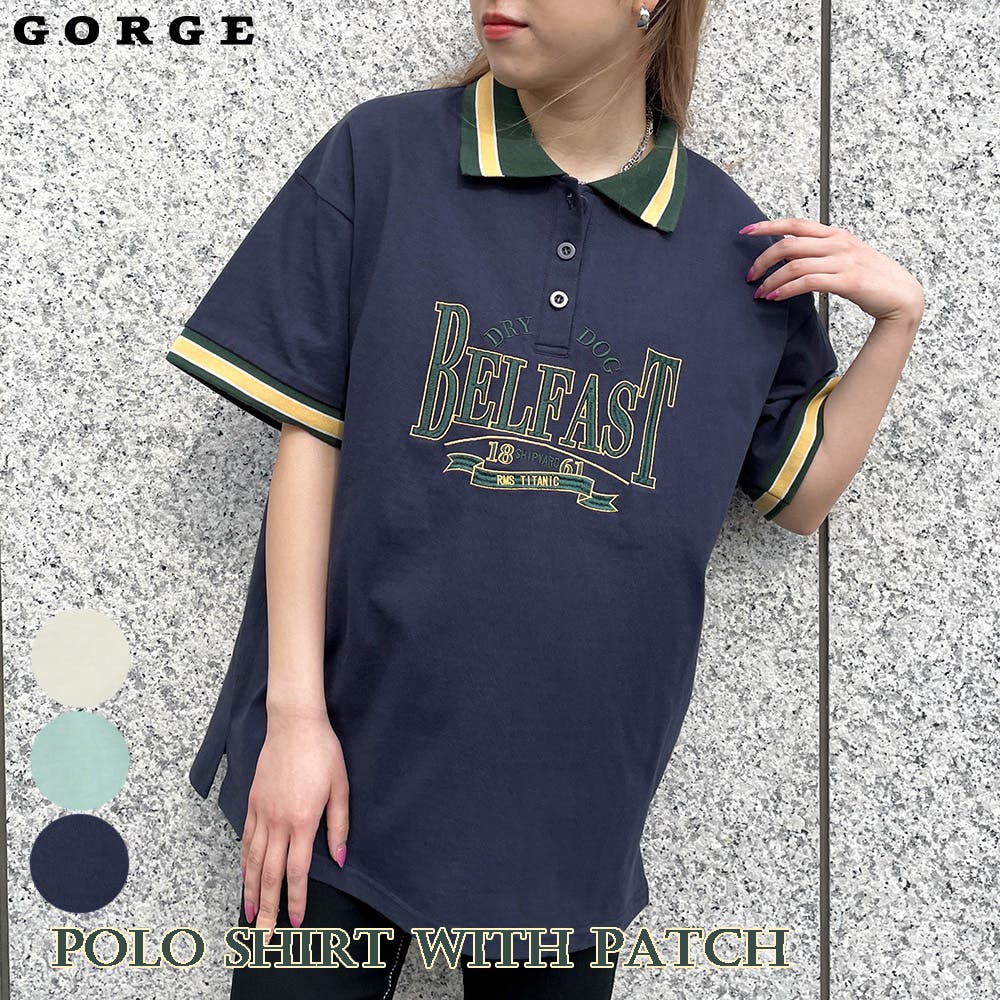 ワッペン付きポロシャツ[品番：GORW0007739]｜GORGE （ゴージ