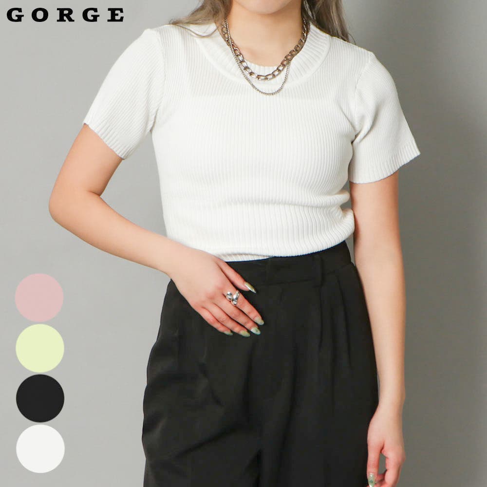 スコーメン半袖ニット[品番：GORW0008617]｜GORGE （ゴージ