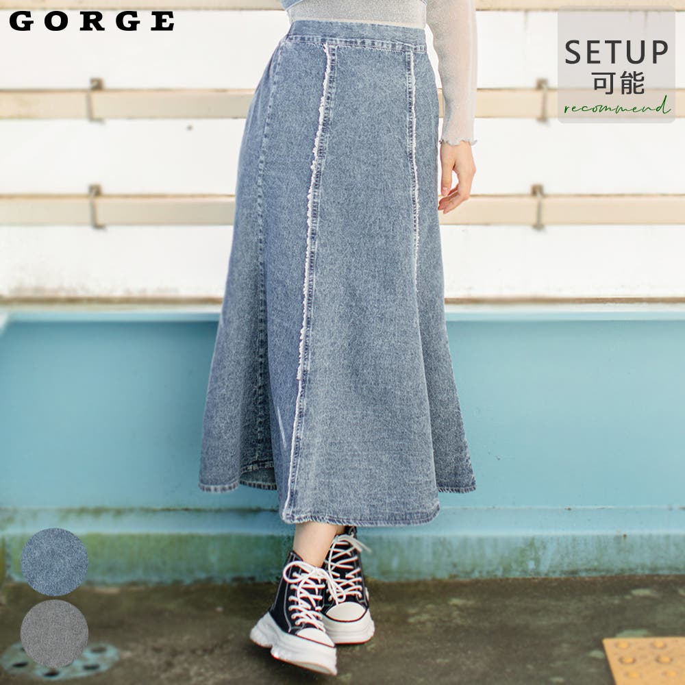 デニムスカート[品番：GORW0008751]｜GORGE （ゴージ）｜レディース