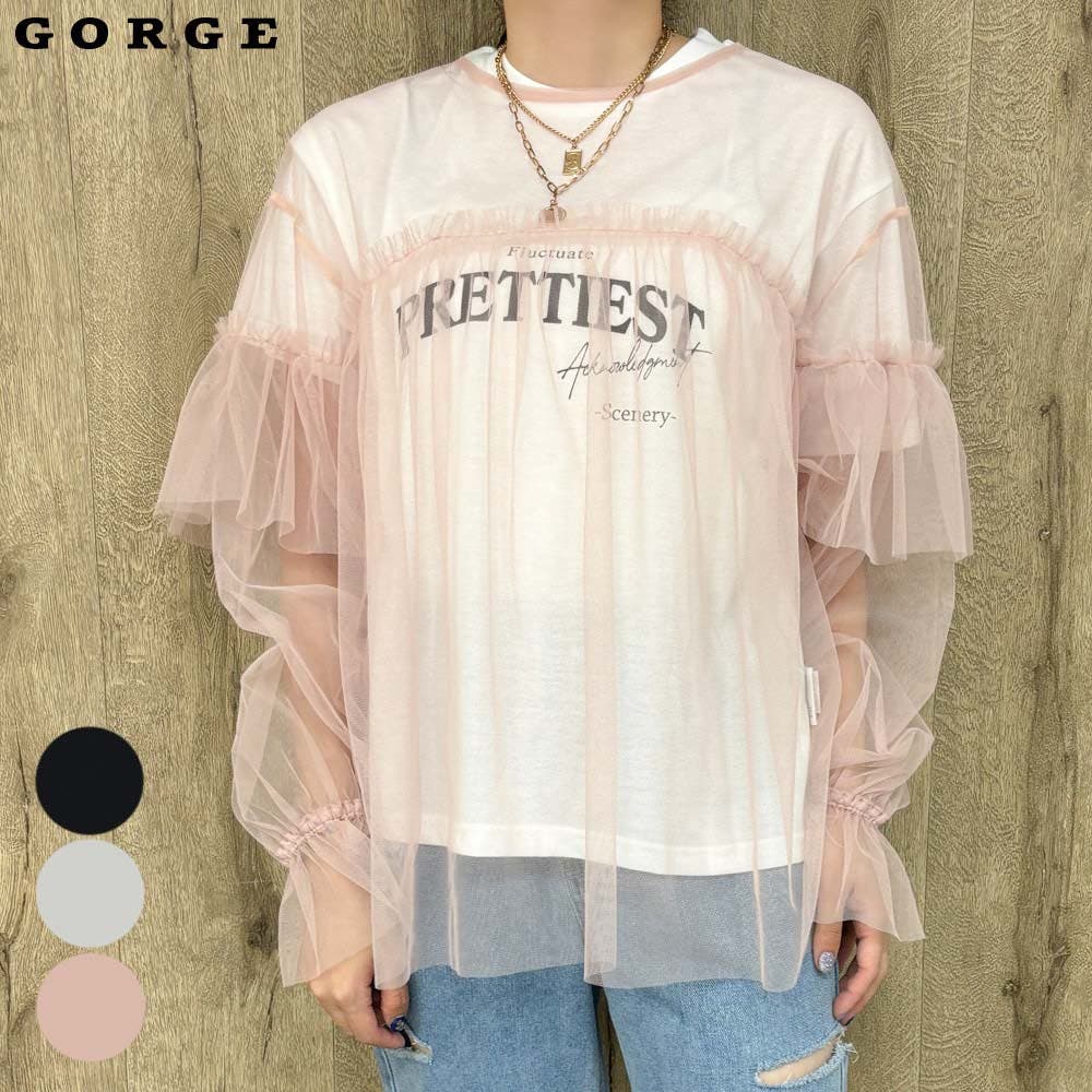 Gothicチュールトップス チュールTops＋T[品番：GORW0008944]｜GORGE （ゴージ）の