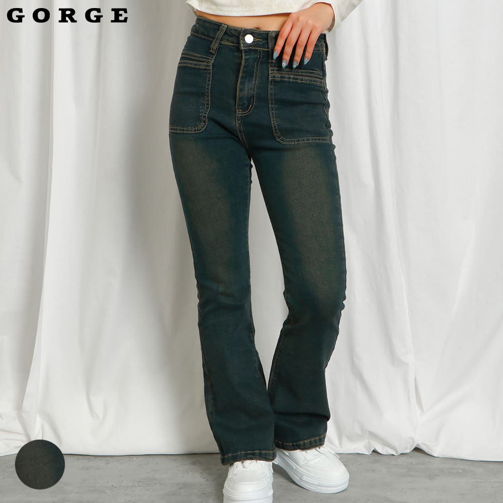 GOAR ブーツカットデニム　archive strapped pants L m24041191586_1.jpg?1759476053