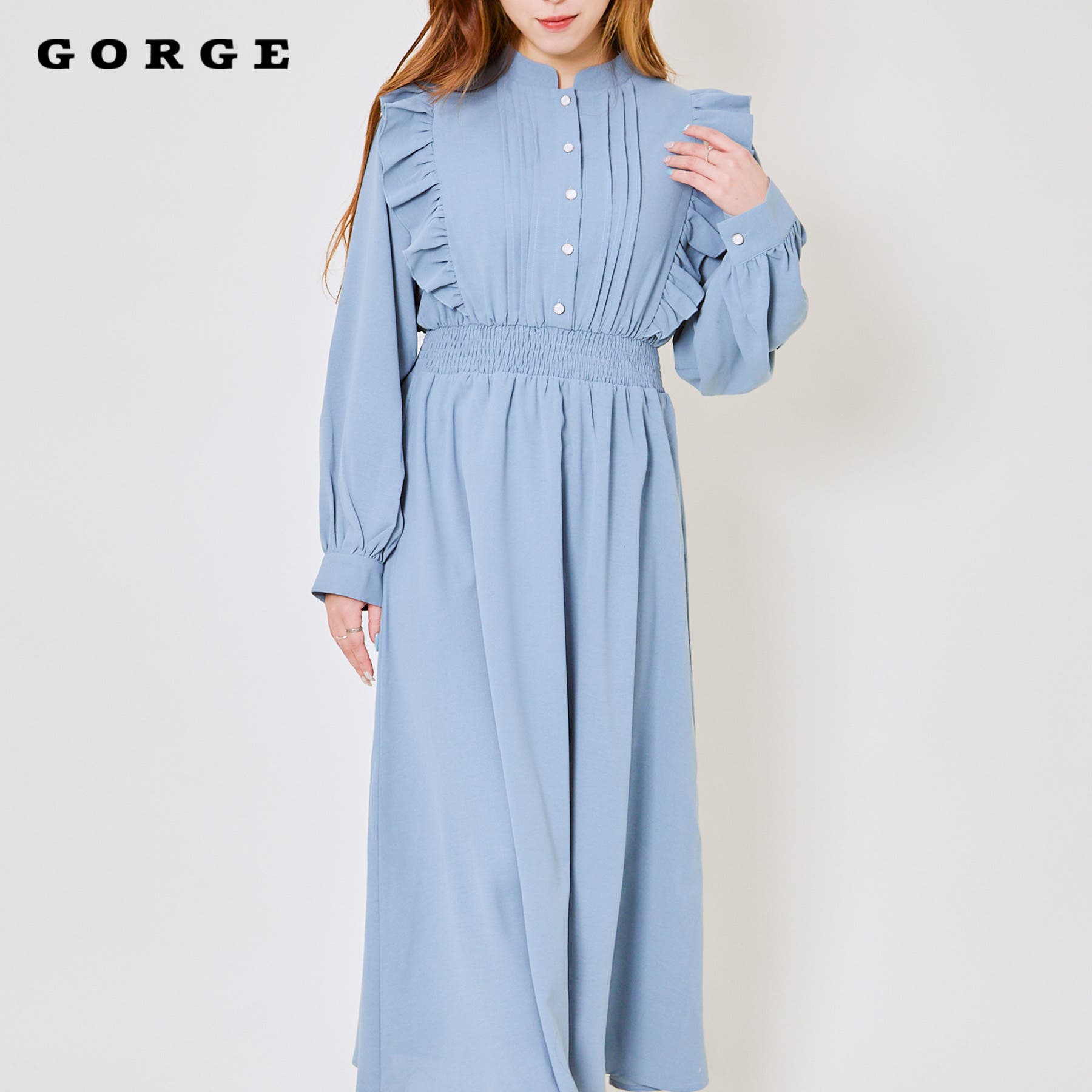 ピンタックフリルワンピース[品番：GORW0009776]｜GORGE （ゴージ