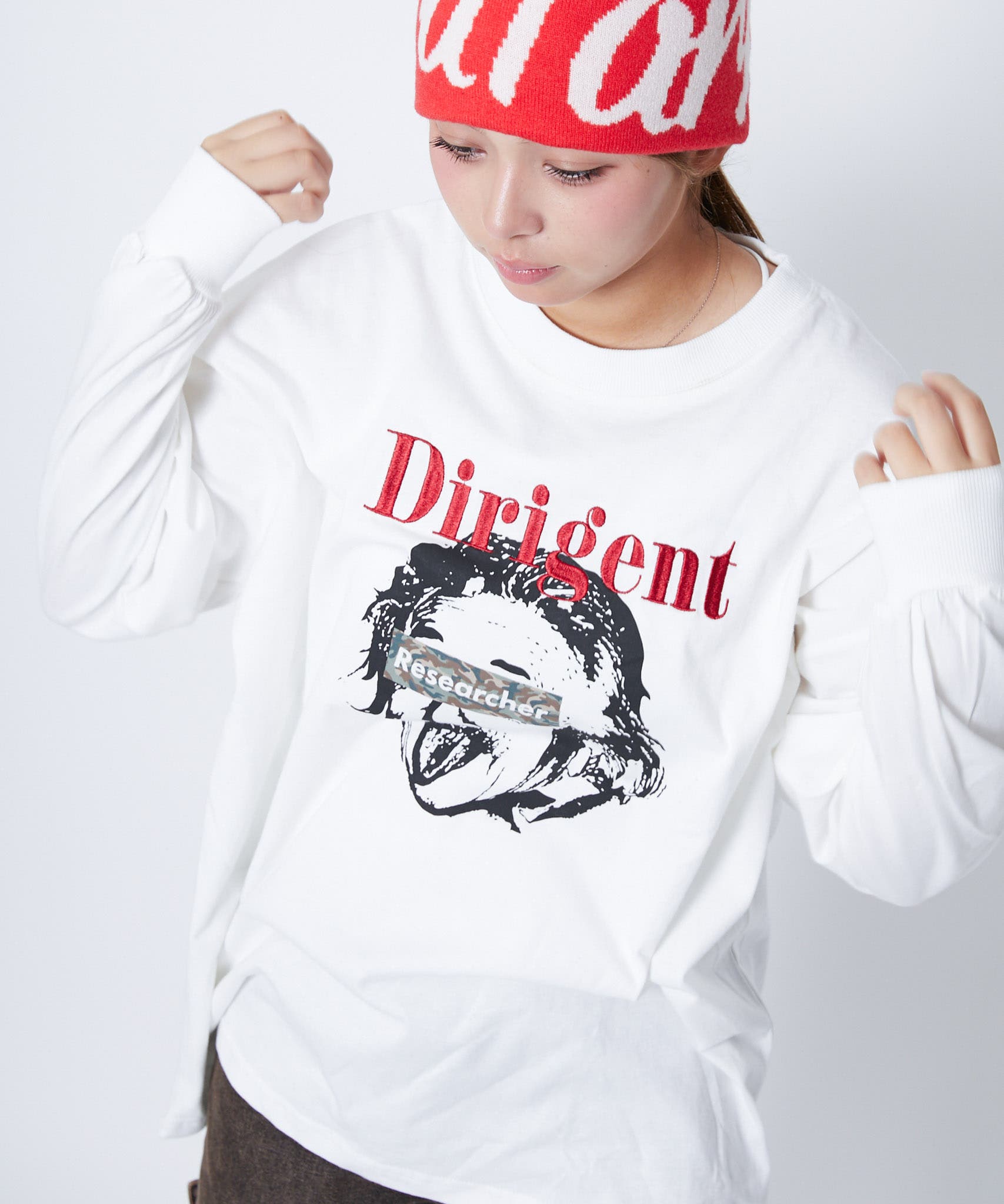 PHEENY 長袖カットソー　グラフィックプリント グラフィックプリント》ユニセックス 長袖Tシャツ ロンT