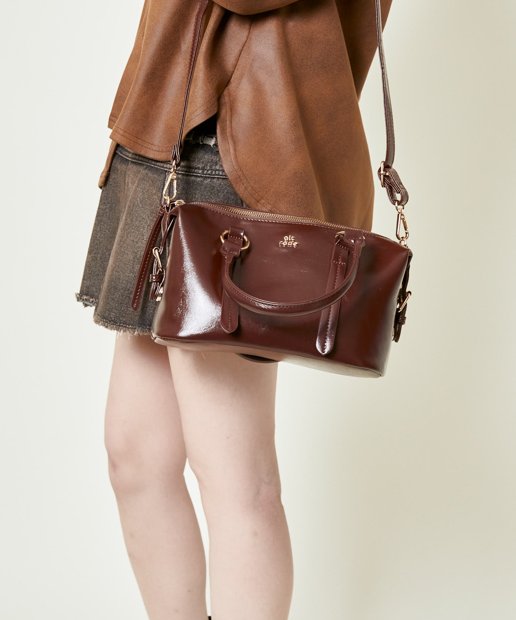 【グッチ】2way ソーホー ショルダーバッグ パテントレザー エナメルブラウン 楽天市場】グッチ ソーホー ショルダーバッグ（素材（生地・毛糸）本革