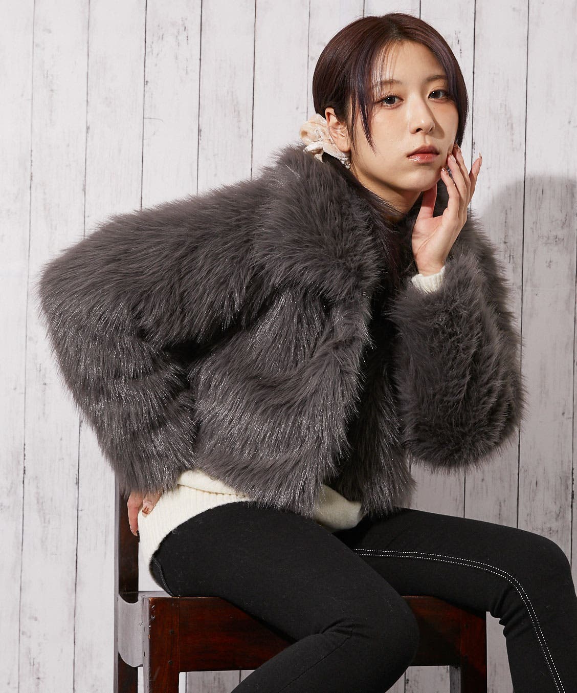 レディース ファーブルゾン ショート丈[品番：GORW0010594]｜GORGE