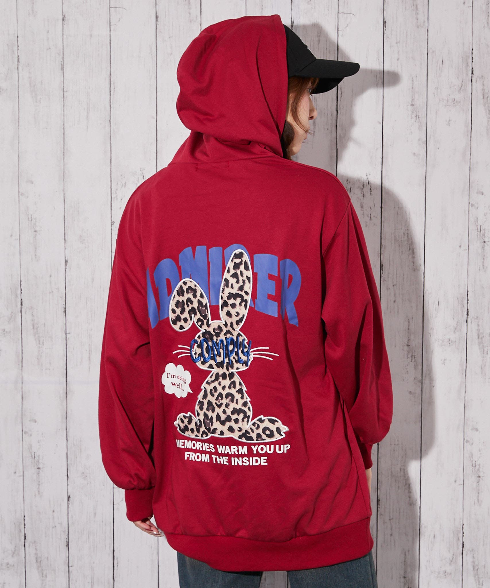 R13 ソニック ユース ラビット プリント パーカー R13 ソニック ユース