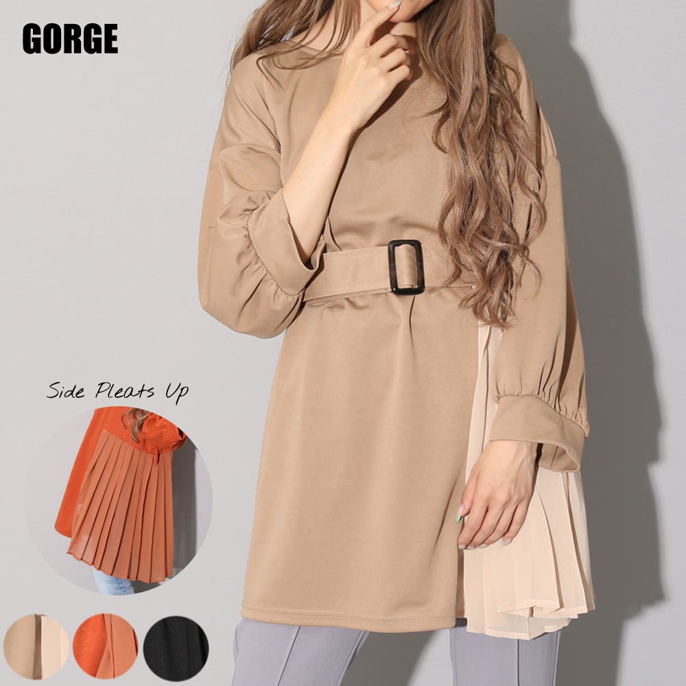 5分プリーツチュニック[品番：GORW0004973]｜GORGE （ゴージ）の