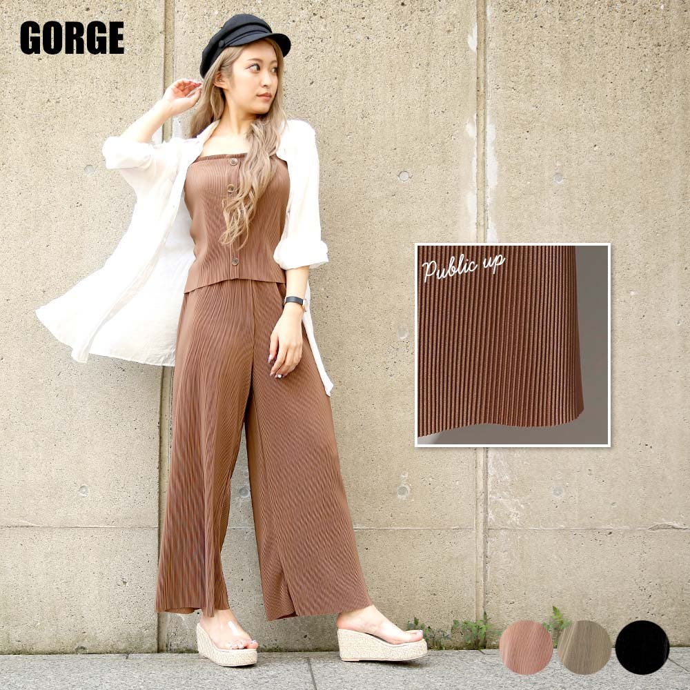 カットプリーツボタンSetUp[品番：GORW0005048]｜GORGE （ゴージ