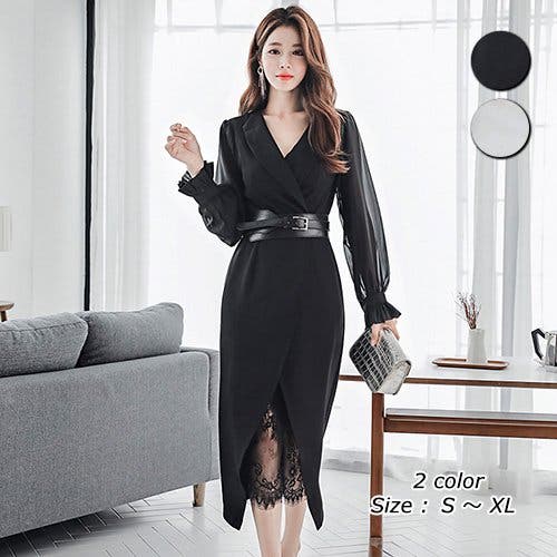 【関税込み】GUIZIO ブラック Leah ミディアムドレス Leah Dress – Guizio