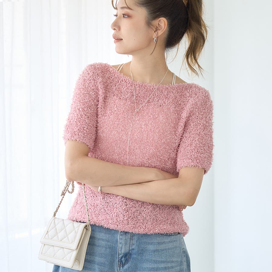 ブルネロクチネリ フリンジ ニットプルオーバー トップス L ピンク BRUNELLO CUCINELLI - ブルネロクチネリ フリンジ ニットプルオーバー