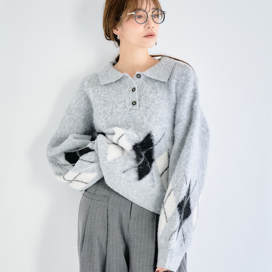 アーガイル ポロニット ポロ[品番：GW000005030]｜Growing Rich