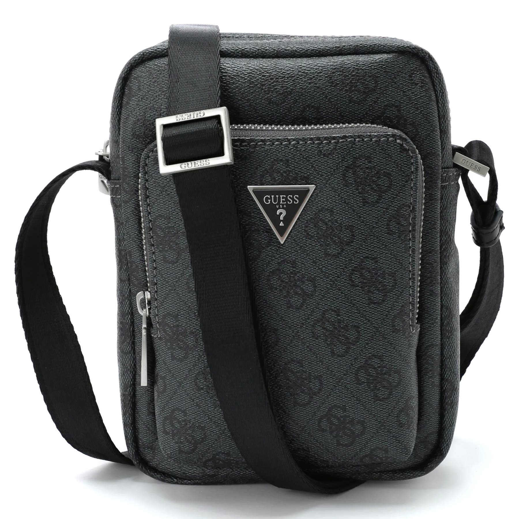 ゲス GUESS ECO GEMMA Top Zip Shoulder Bag （WHI