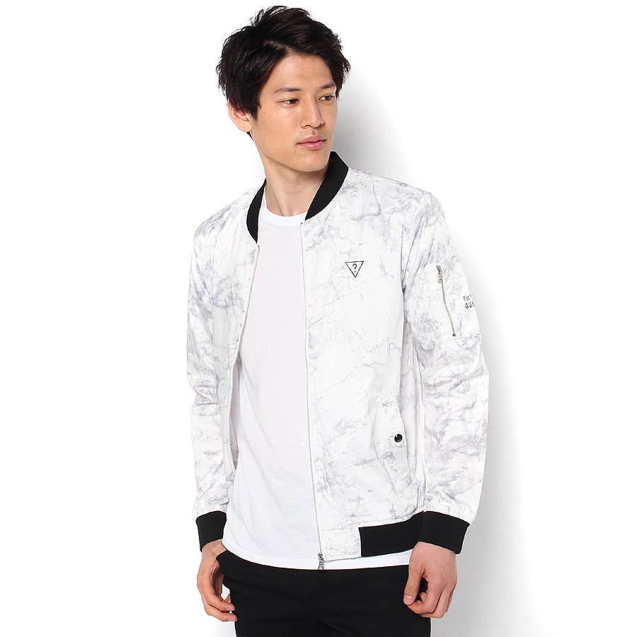 GUESS] MEN'S WOVEN BOMBER JACKET[品番：GUEW0000750]｜GUESS【MEN
