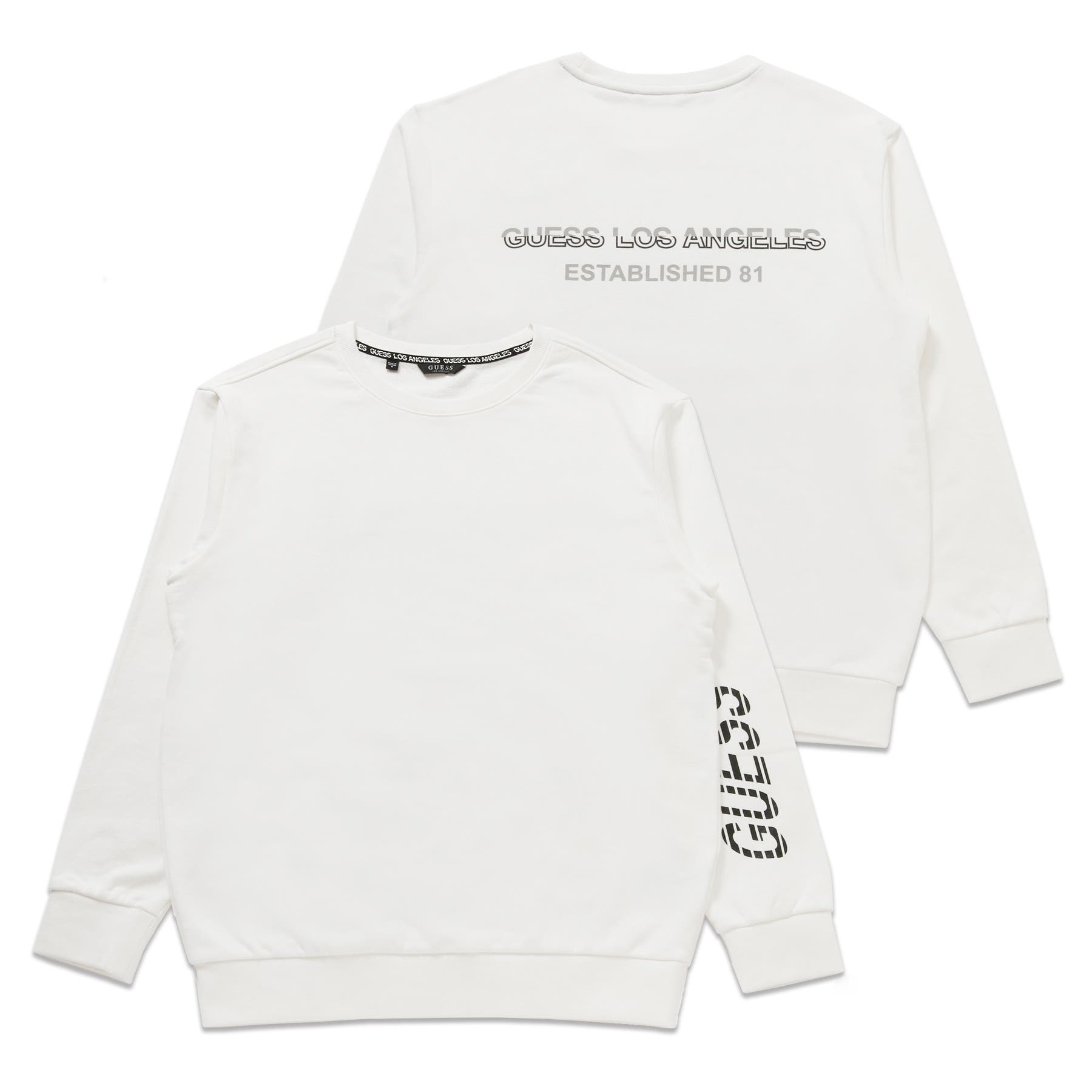 GUESS] Unisex Sleeve Logo Sweat[品番：GUEW0005336]｜GUESS