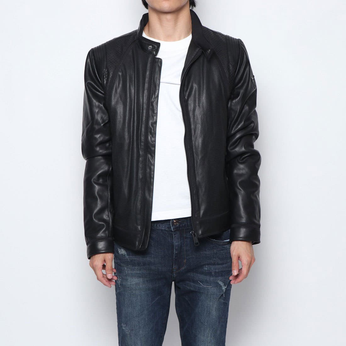 GUESS - 希少 GUESS 80s ワッペン 本革 レザージャケット