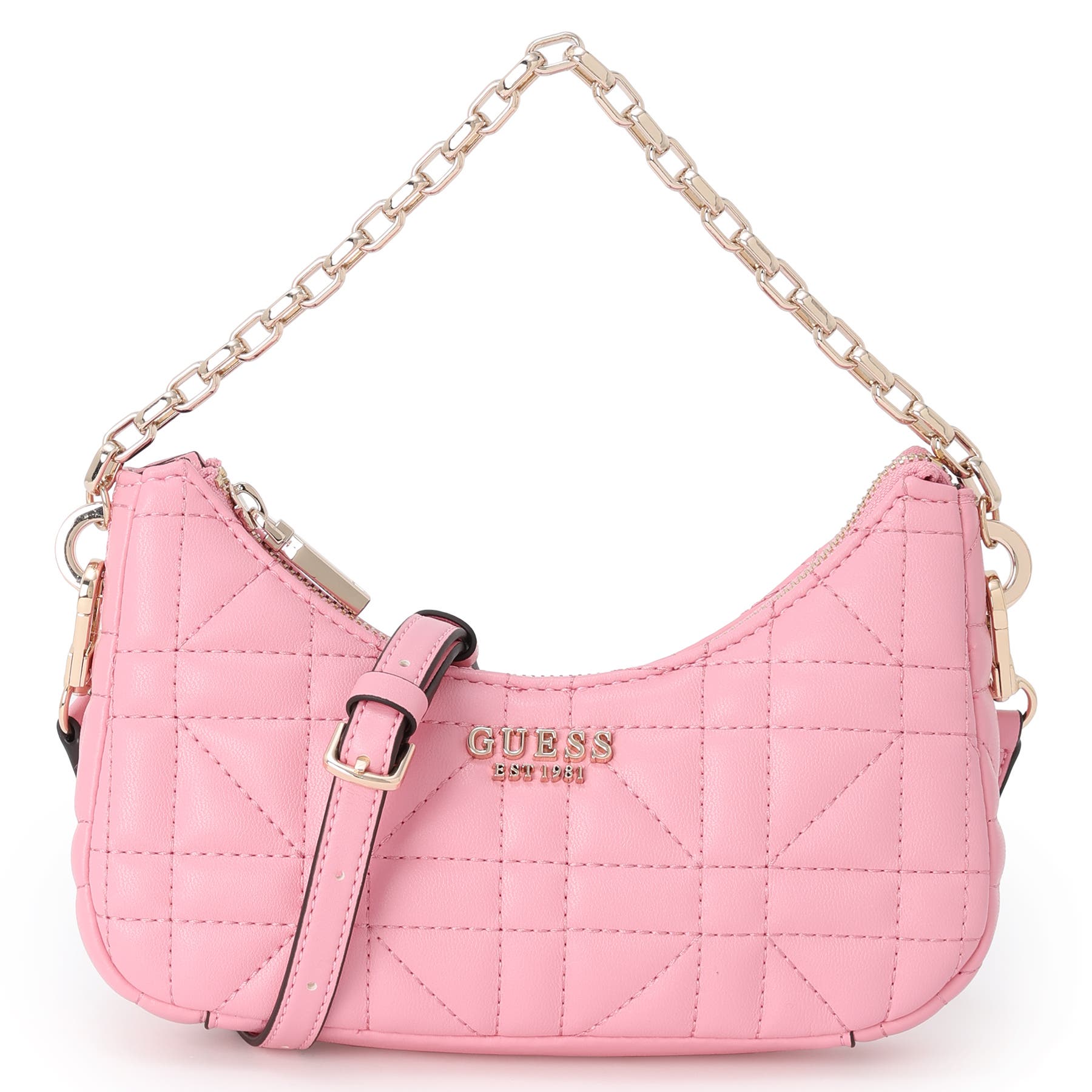 【GUESS ゲス】ASSIA ソフトキルティングミニホボバック-Ivory GUESS ゲス】ASSIA ソフトキルティングミニホボバック-Ivory