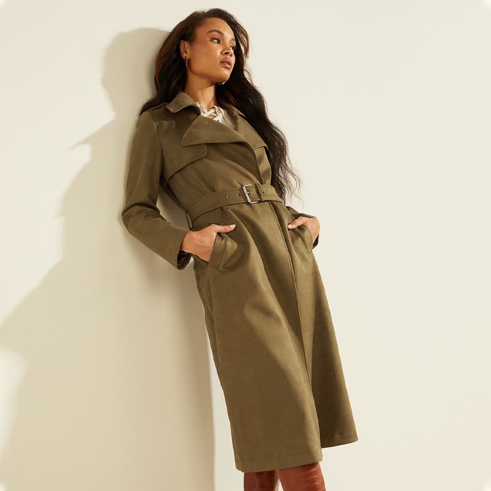 GUESS] Baraa Longline Trench Coat[品番：GUEW0006499]｜GUESS【WOMEN